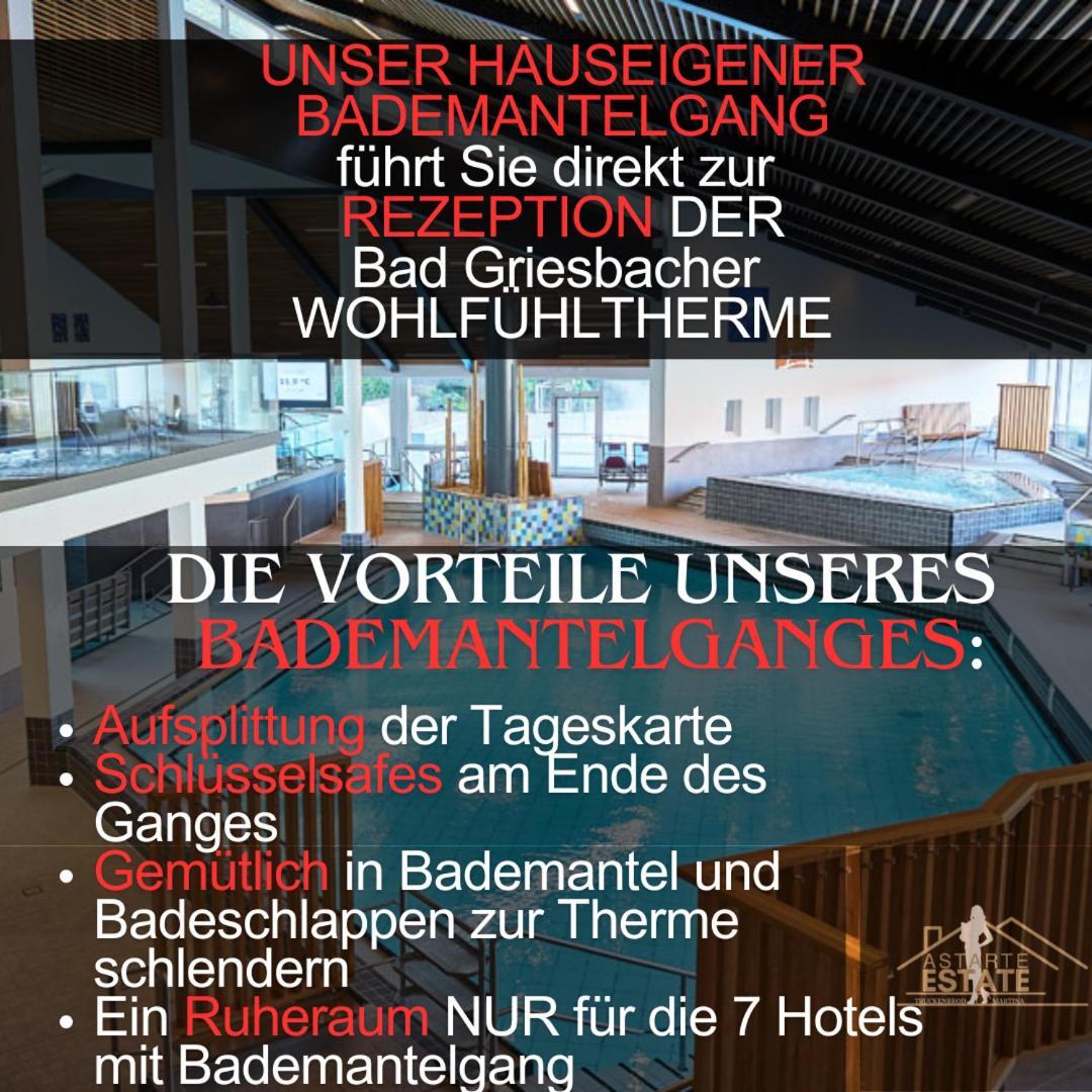 Fewo 20 - Appartement Im Rottalblick - Youngmodern Wohnen, Tiere Willkommen, Bademantelgang Zur Therme, Tv Und Balkon Bad Griesbach (Bavaria) Eksteriør bilde